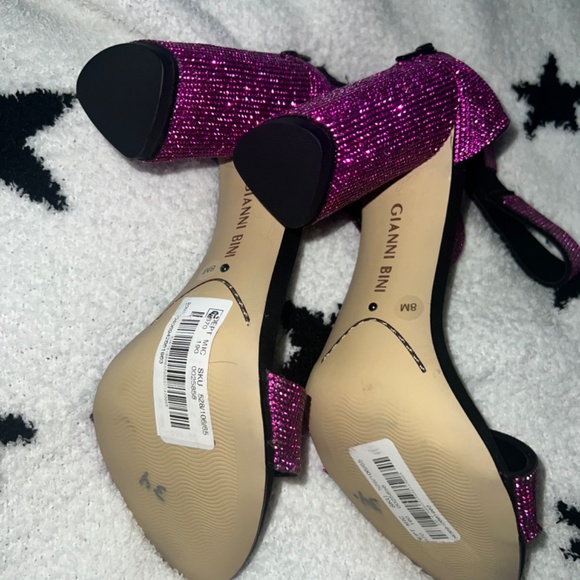 Gianni Bini Ronilynn Bling Jewel Embellished Dress Sandals - Picture 3 of 5